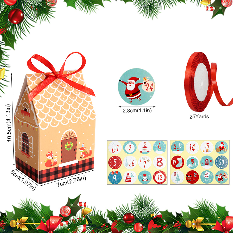 24個セット クリスマスアドベントカレンダー ジンジャーブレ - Advent Calendar Gift のレビューと価格