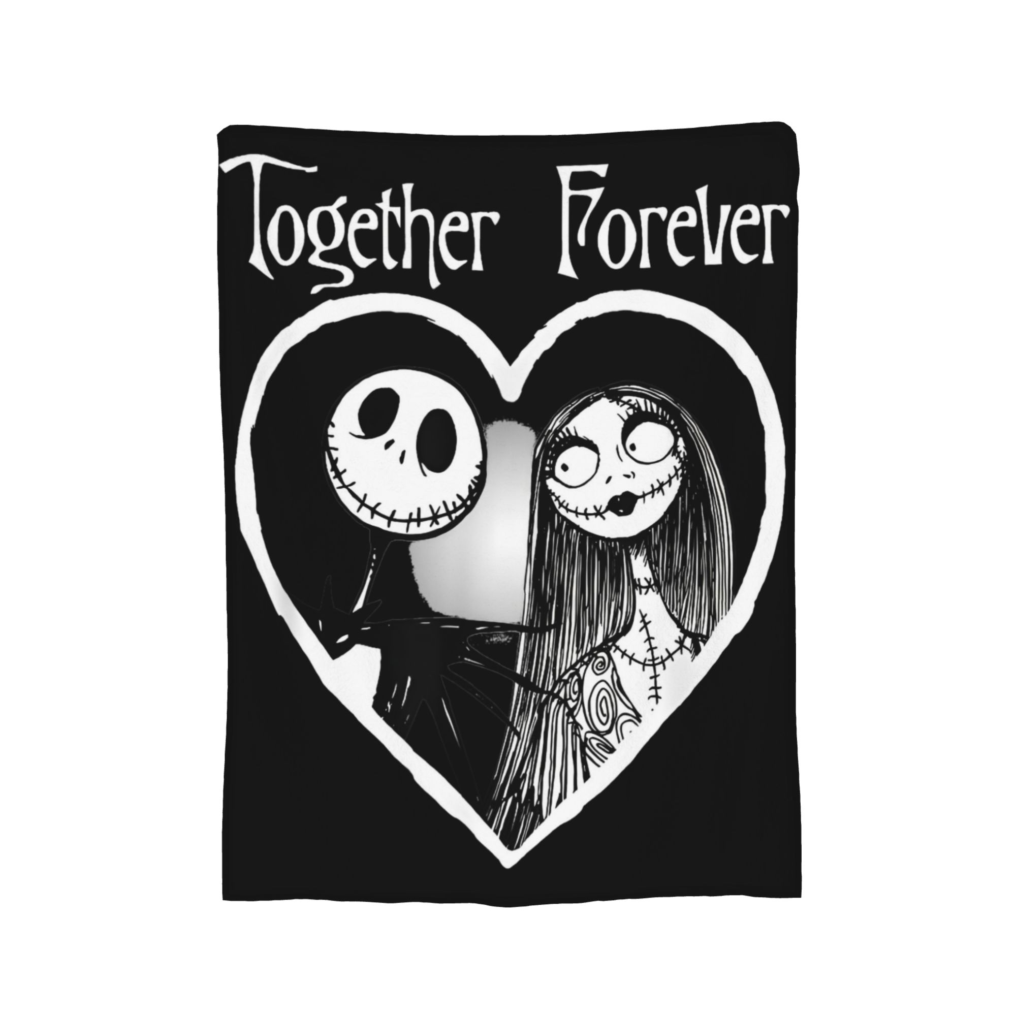 ジャック・スケリントン Together Forever ナ - Christmas Throw Blanket のレビューと価格