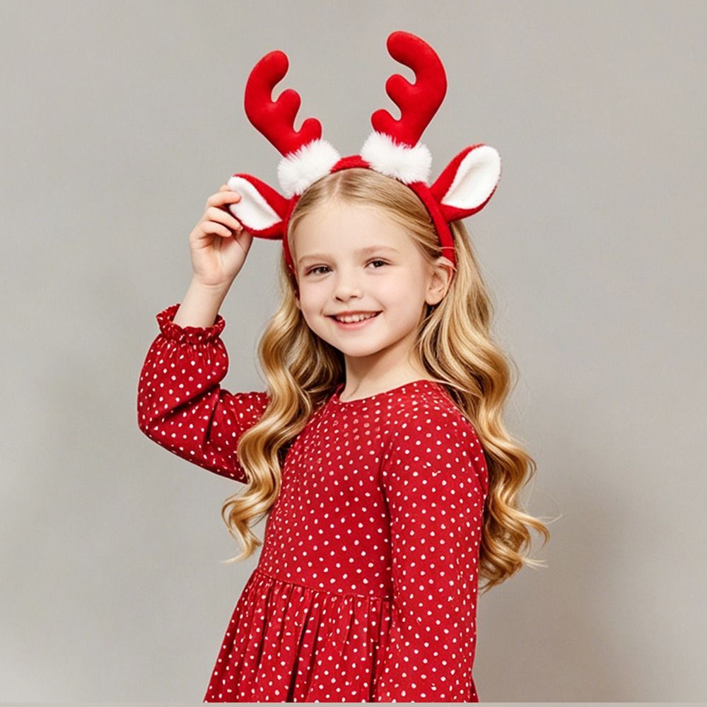 リアルな鹿の角のヘッドバンド、かわいい柔らかい生地のトナカイ - Reindeer Antlers Headband のレビューと価格