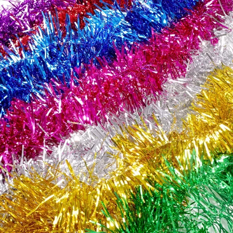1.5/30 メートルカラフルなクリスマスリボンガーランドク - Tinsel Garland Decoration のレビューと価格