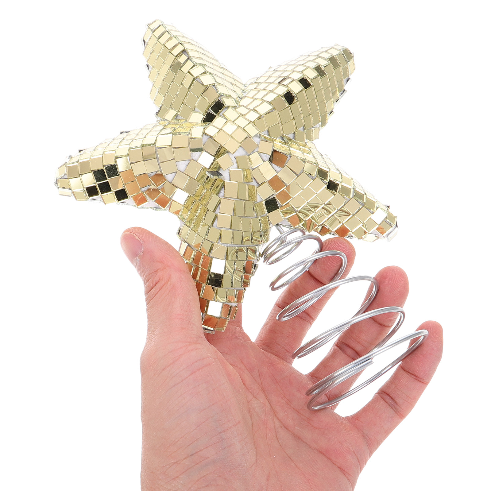 クリスマスツリー用スタートッパー ディスコボール グリッター - Star Tree Topper のレビューと価格