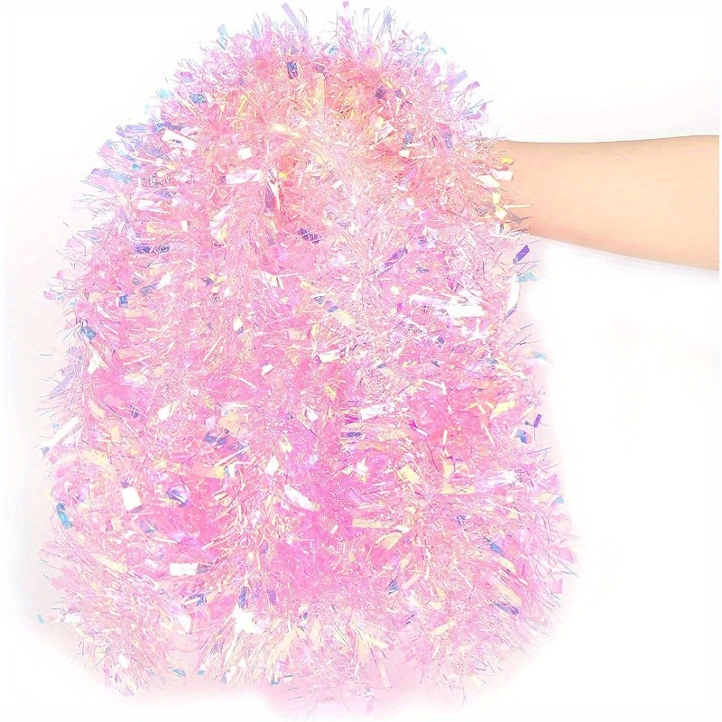 13フィートのピンクのクリスマスティンセルガーランド、クリス - Tinsel Garland Decoration のレビューと価格