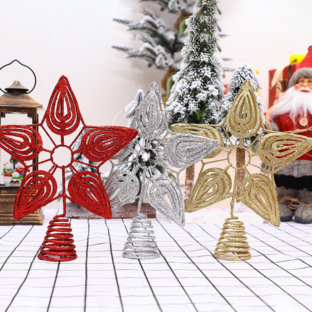 1個入り スター型クリスマスツリートッパー 鉄製アートオーナ - Star Tree Topper のレビューと価格