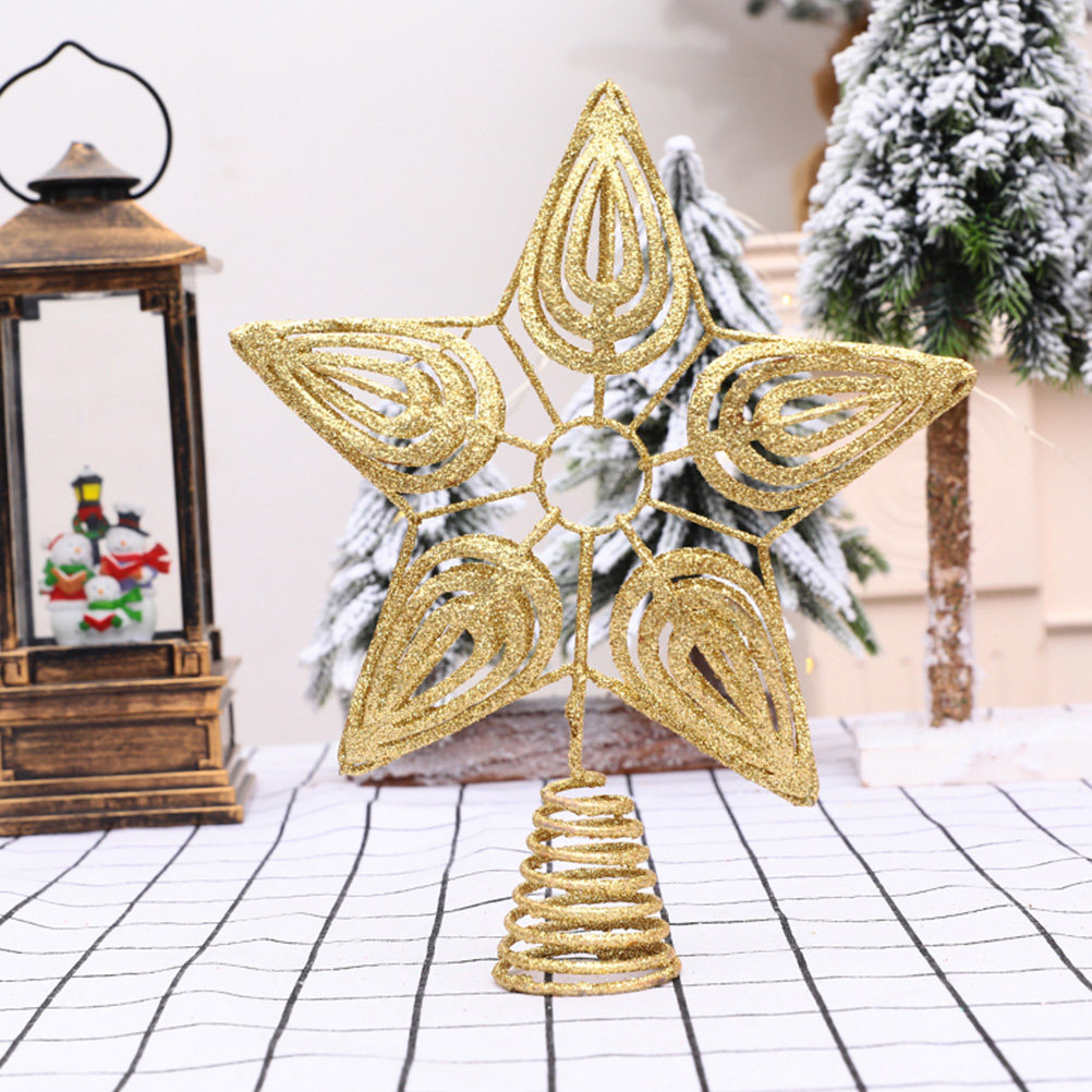 1個入り スター型クリスマスツリートッパー 鉄製アートオーナ - Star Tree Topper のレビューと価格