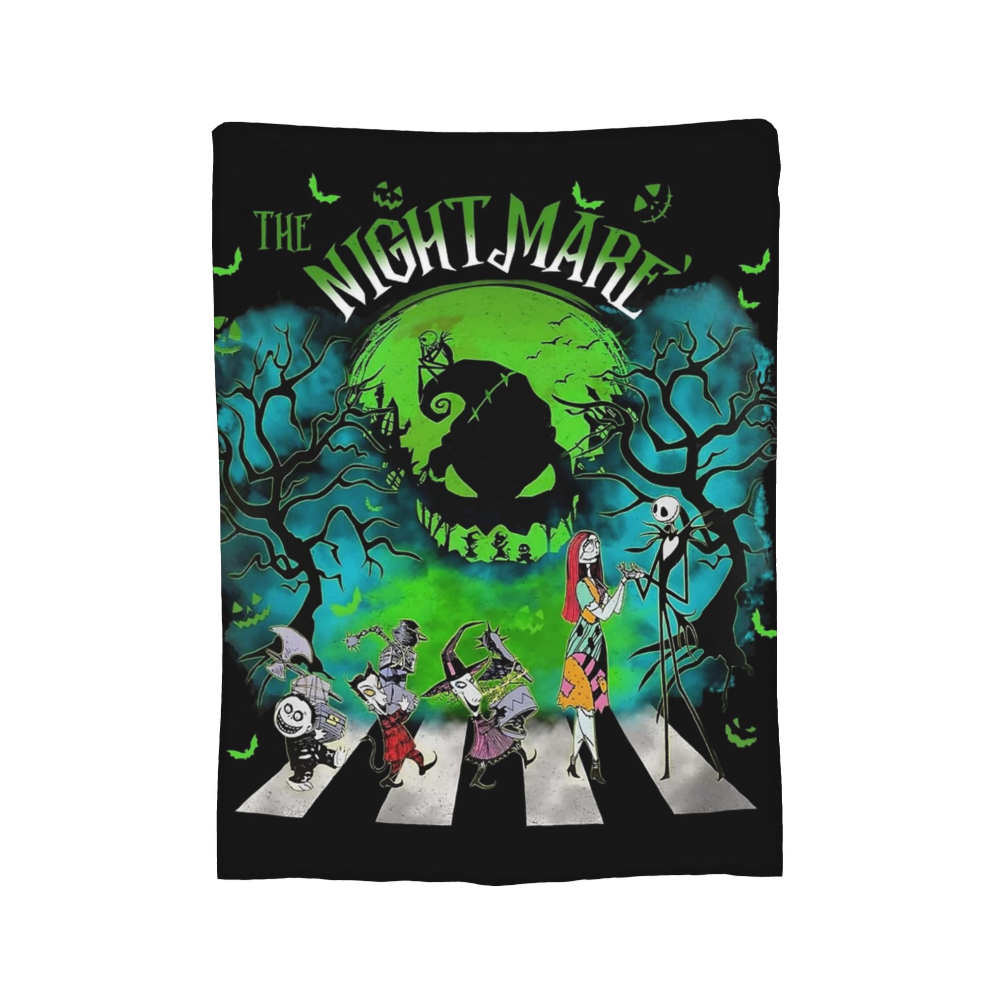 オーギー・ブギー・マン ナイトメア・ビフォア・クリスマス フ - Christmas Throw Blanket のレビューと価格